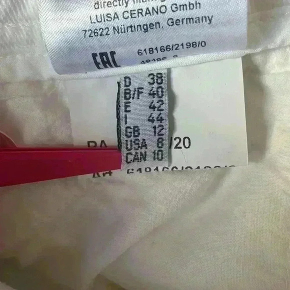 Luisa Cerano Soft Raw Hem Skinny Jeans White Size 8 - Picture 7 of 13